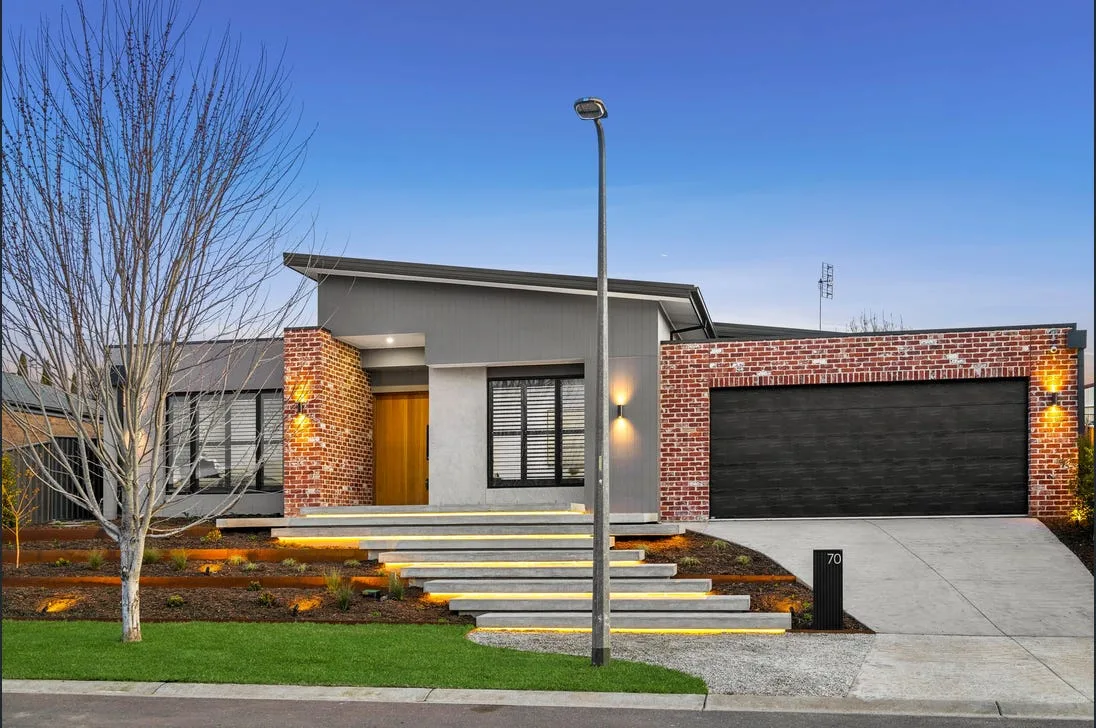 Wide concrete driveway with smooth finish