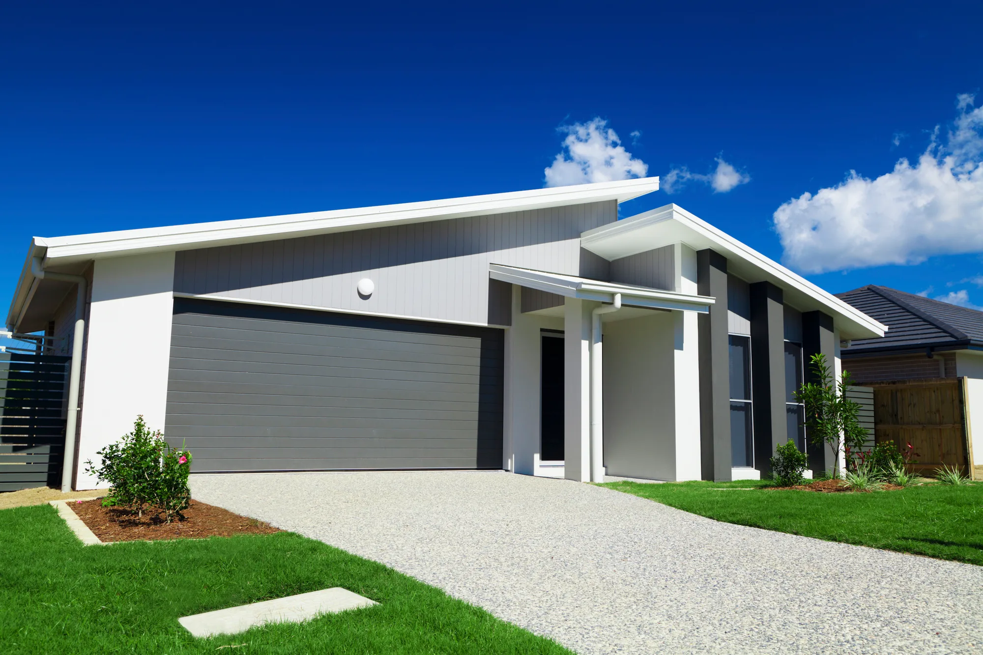Exposed aggregate driveway in a range of stone colours
